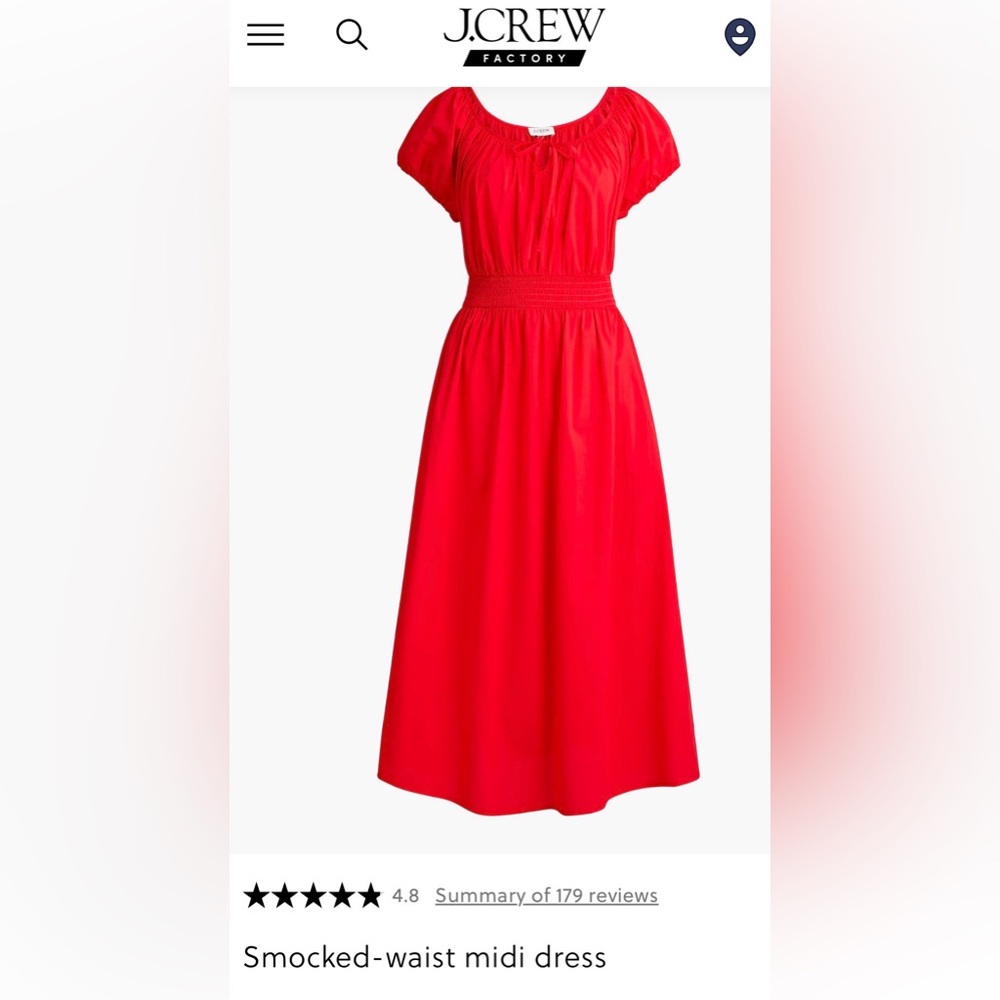 J. Crew Bright Red Peasant Top with Tie Neck